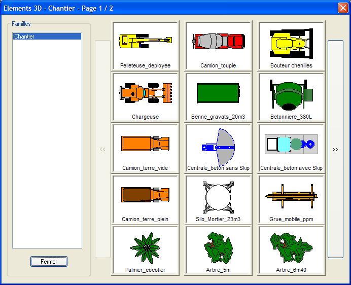 Differentes elements d une installation de chantier